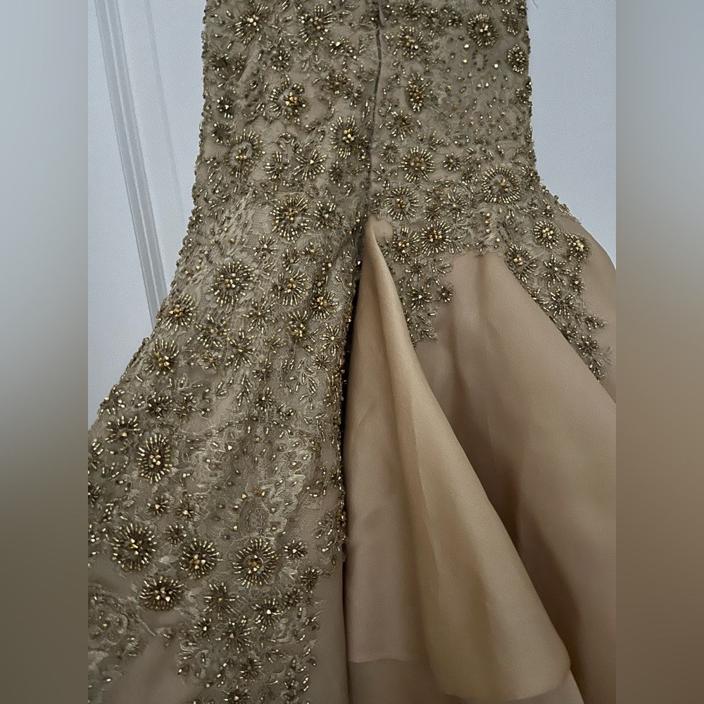 Maison Alexandrine couture gown size 2 runway pageant wedding dress beaded - Picture 7 of 10